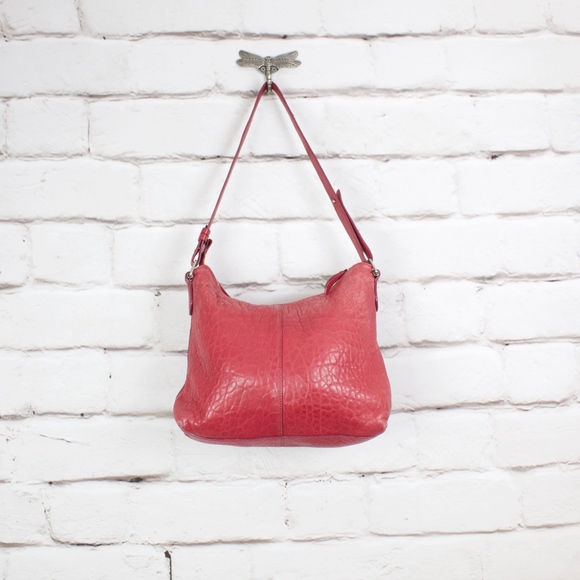 Cole Haan Soft Red Leather Handbag Purse Bag - Picture 3 of 8